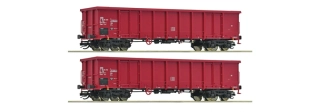 6680015 2-dielna sada: Otvorené nákladné vagóny, ČSD, ROCO, TT